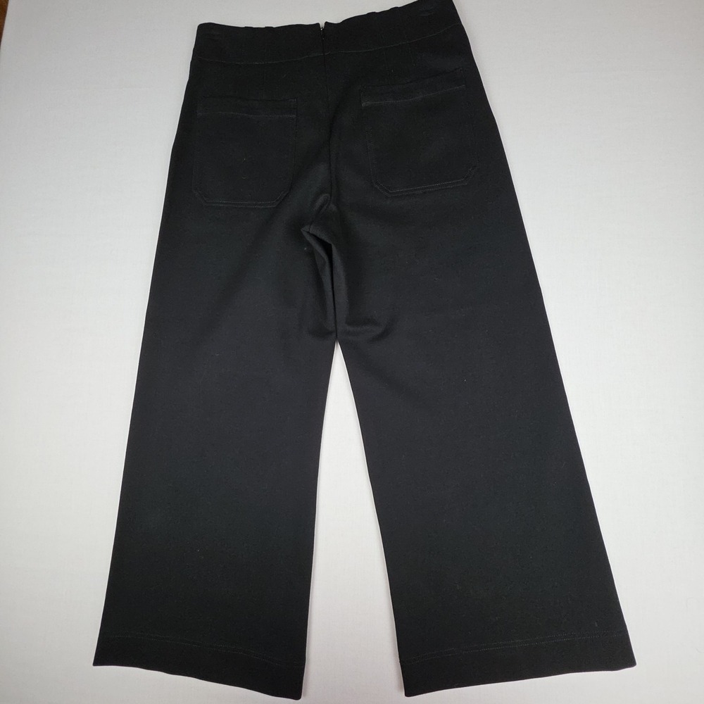 Maeve Anthropologie The Colette Bow Front Pants Womens 30 Black High Rise - Picture 9 of 11